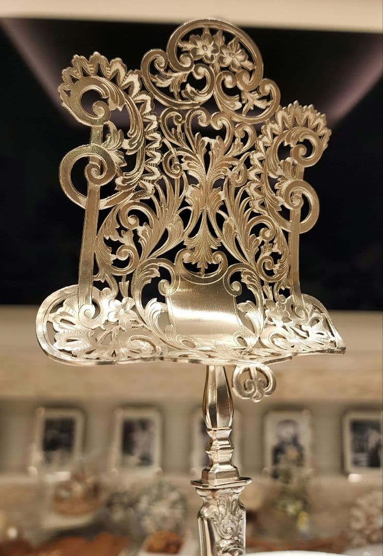 純銀 950 ② スターリング 特大 サーバー シルバー アンティーク