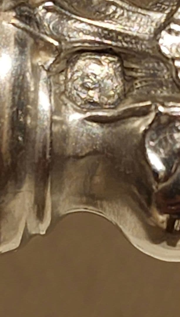 純銀 950 ② スターリング 特大 サーバー シルバー アンティーク