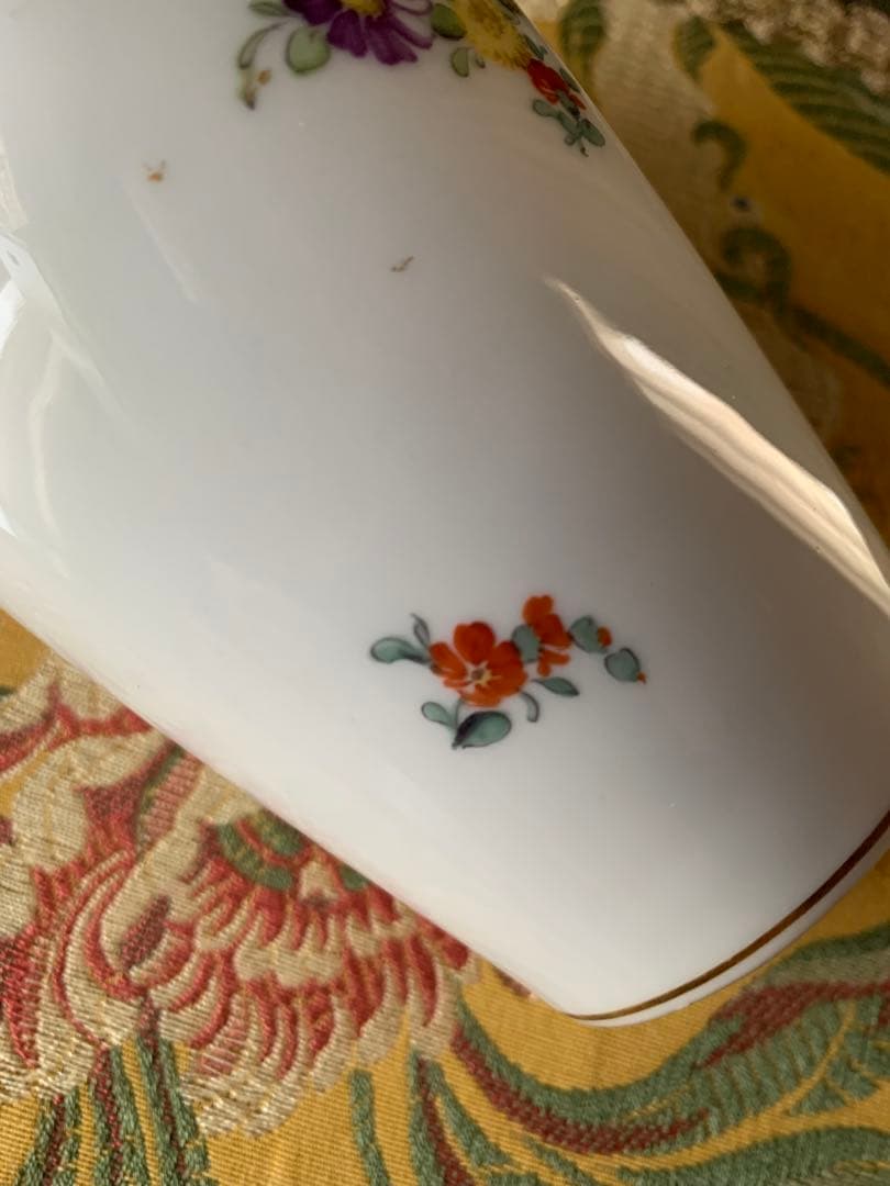 ロイヤルコペンハーゲン レアな1880年代のサクソンフラワー花瓶