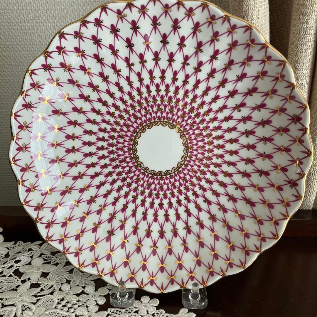 ロモノーソフ　フューシャネット　ビスケット皿