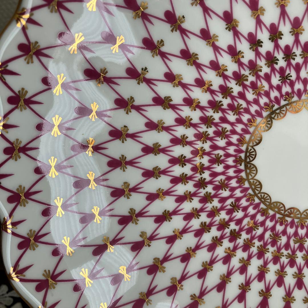 ロモノーソフ　フューシャネット　ビスケット皿