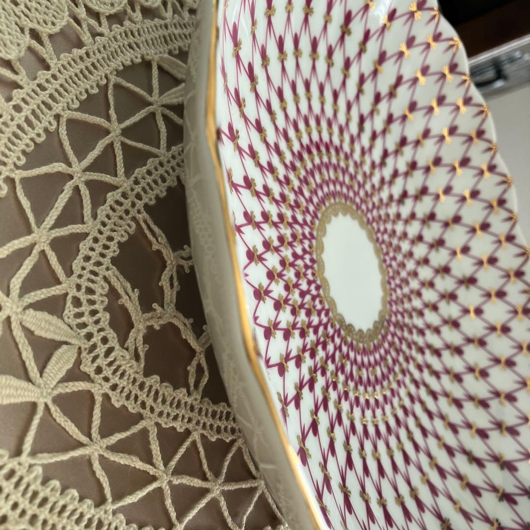 ロモノーソフ　フューシャネット　ビスケット皿