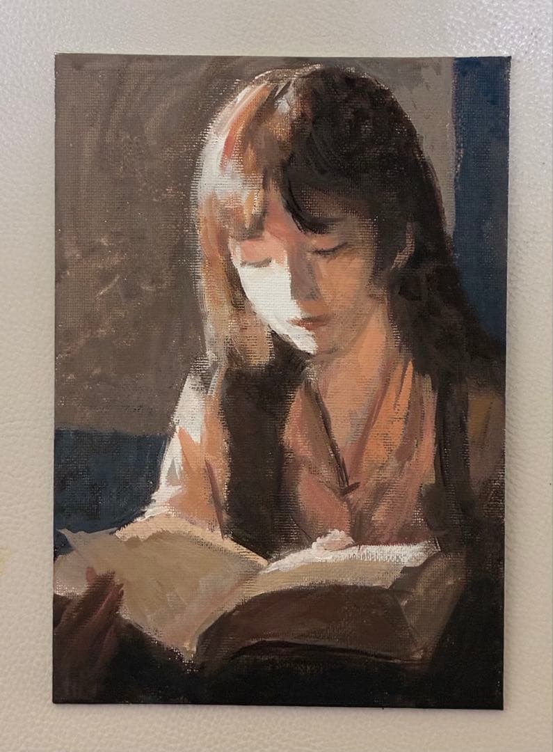 アクリル画　人物　1189