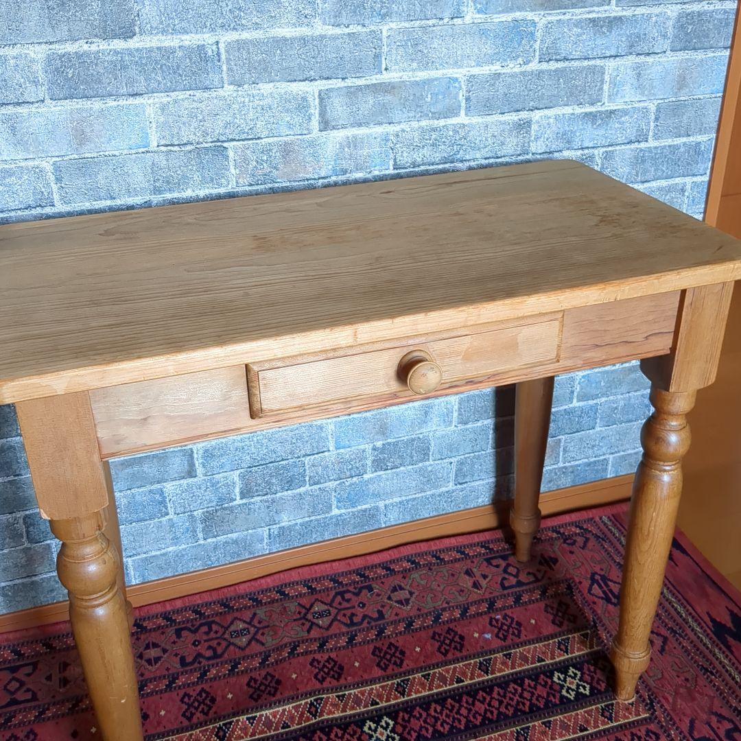 PINK HOUSE アンティークパイン木製テーブル