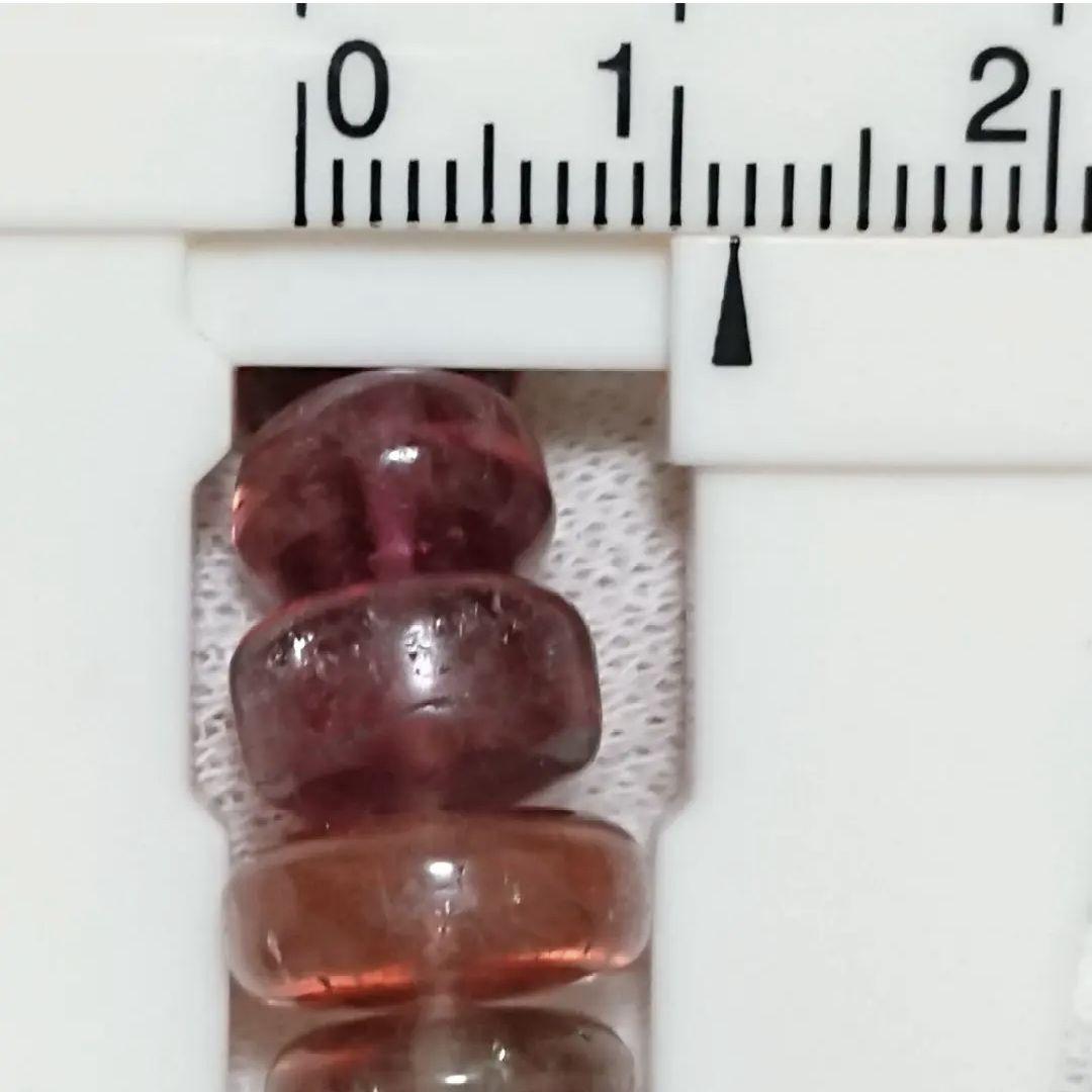 ★ピンクトルマリン ボタン ブレスレット(SA+)