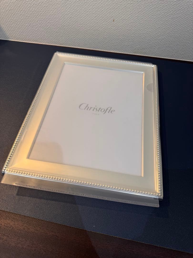 christofle フォトフレーム24x30cm パールシルバーコーティング