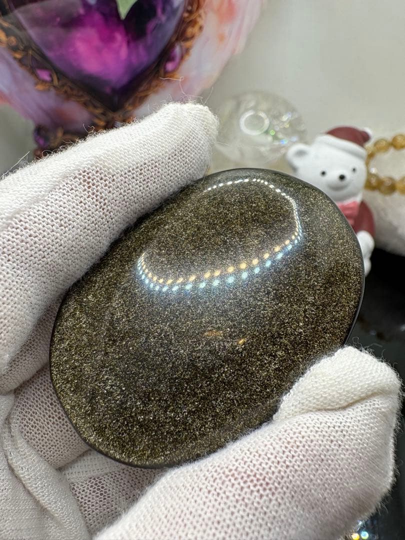 ゴールドオブシディアンパームNo.580