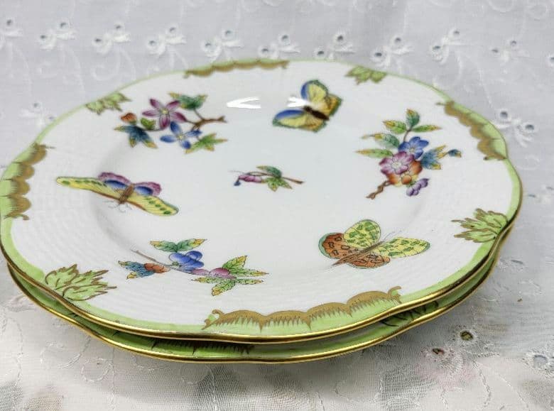 美品✨ヘレンド ヴィクトリアブーケ サラダ デザート プレート17 皿 花蝶②