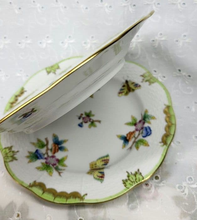 美品✨ヘレンド ヴィクトリアブーケ サラダ デザート プレート17 皿 花蝶②