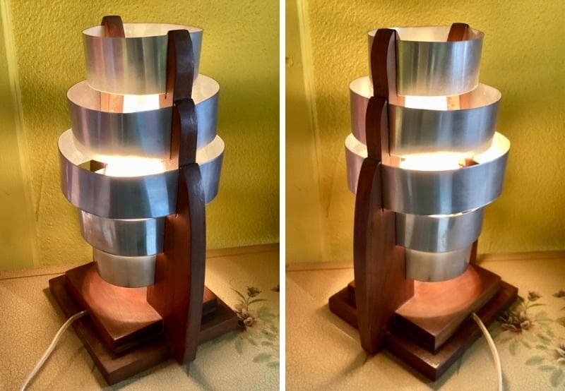 ★アルミ製 スチール製 テーブルランプ スタンドランプ ヴィンテージ 希少