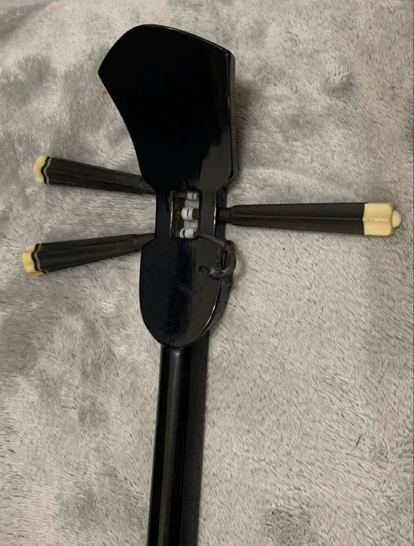 【中古美品】沖縄三線(三味線)人工皮(プリント)入門モデル