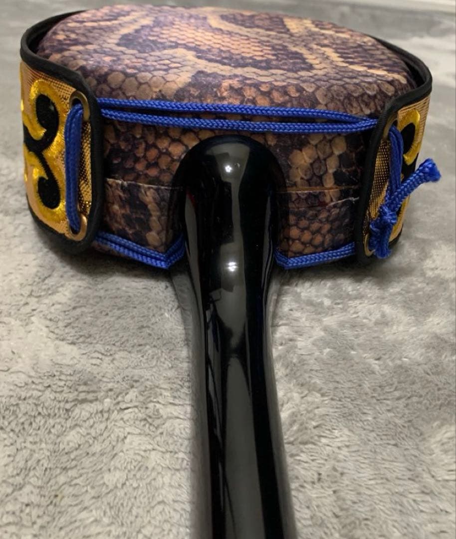 【中古美品】沖縄三線(三味線)人工皮(プリント)入門モデル