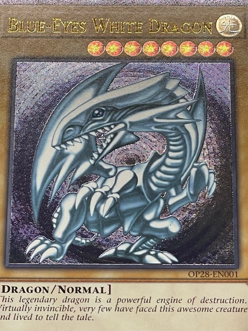 遊戯王　ots28 op28 青眼の白龍　レリーフ　北米版