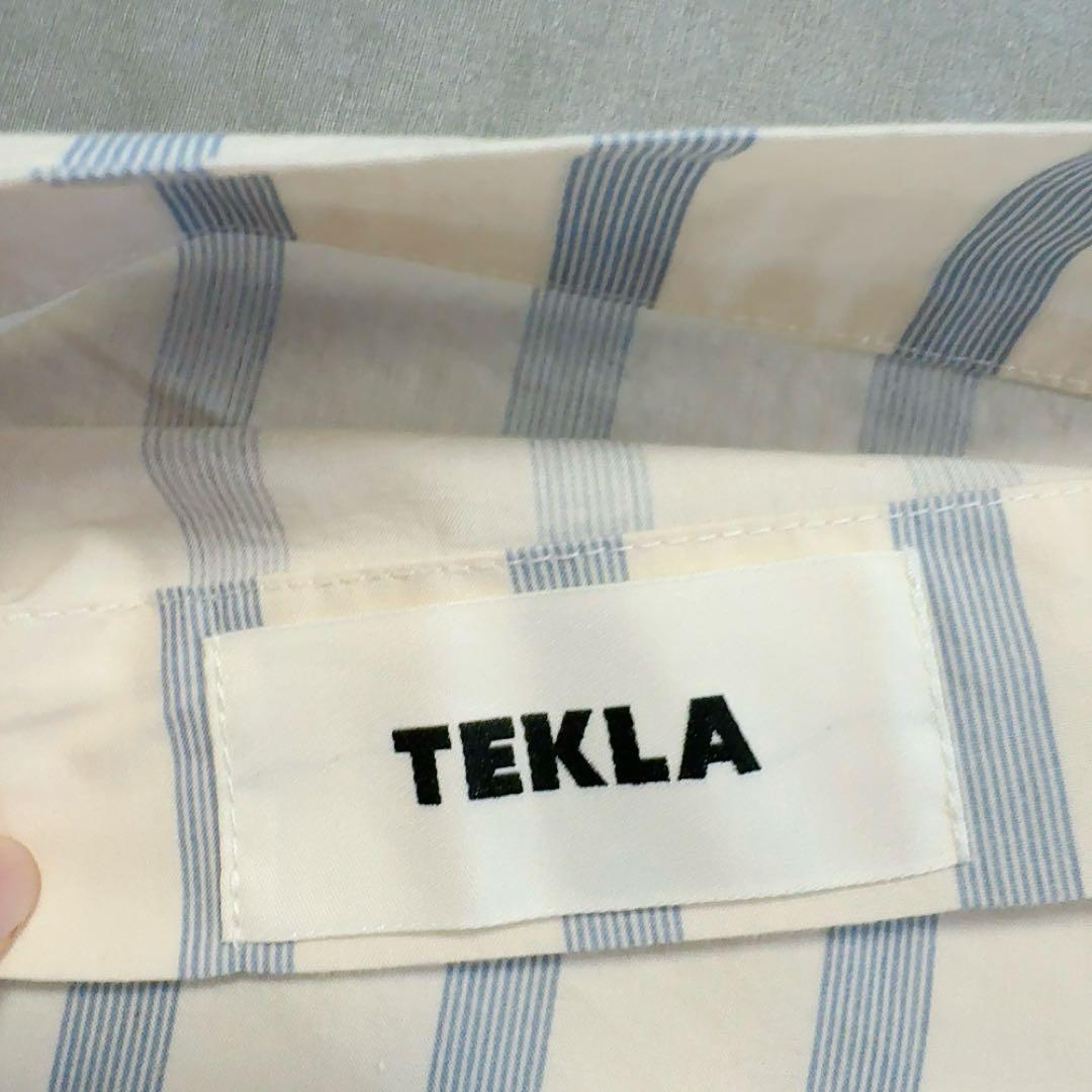 テクラTEKLA デュべカバー　ダブル ニードルストライプ