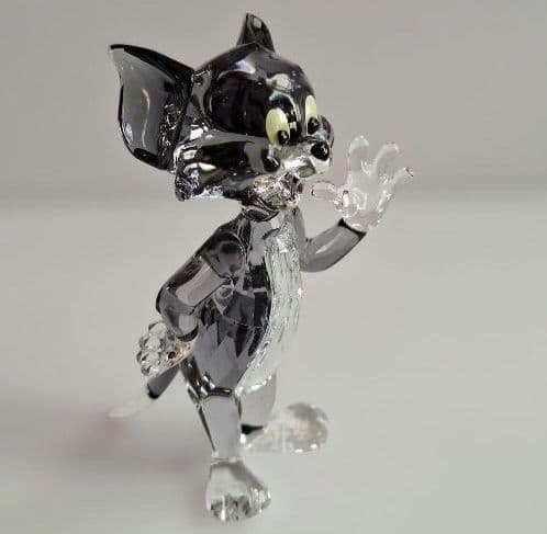 【極美品】SWAROVSKI　スワロフスキー　トムとジェリー　トム　置物