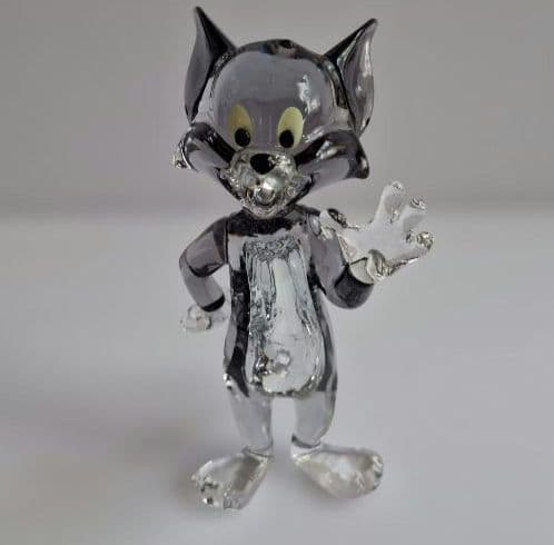 【極美品】SWAROVSKI　スワロフスキー　トムとジェリー　トム　置物