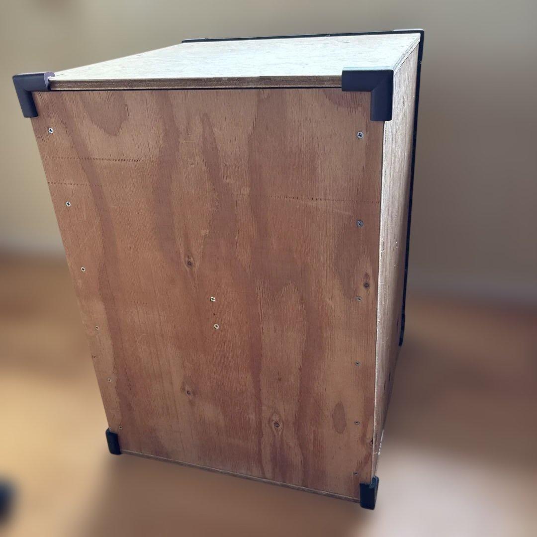 合板製収納ボックス（黒いエッジ付き）