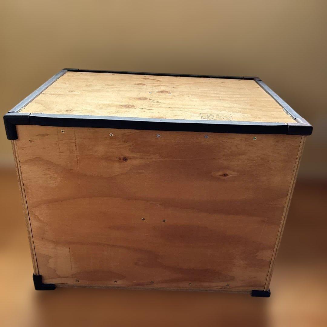 合板製収納ボックス（黒いエッジ付き）