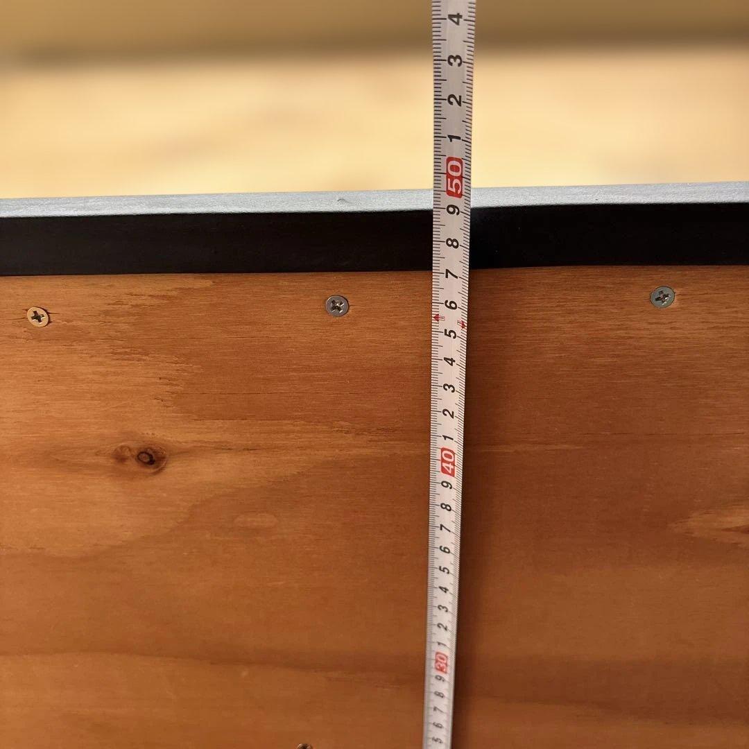 合板製収納ボックス（黒いエッジ付き）