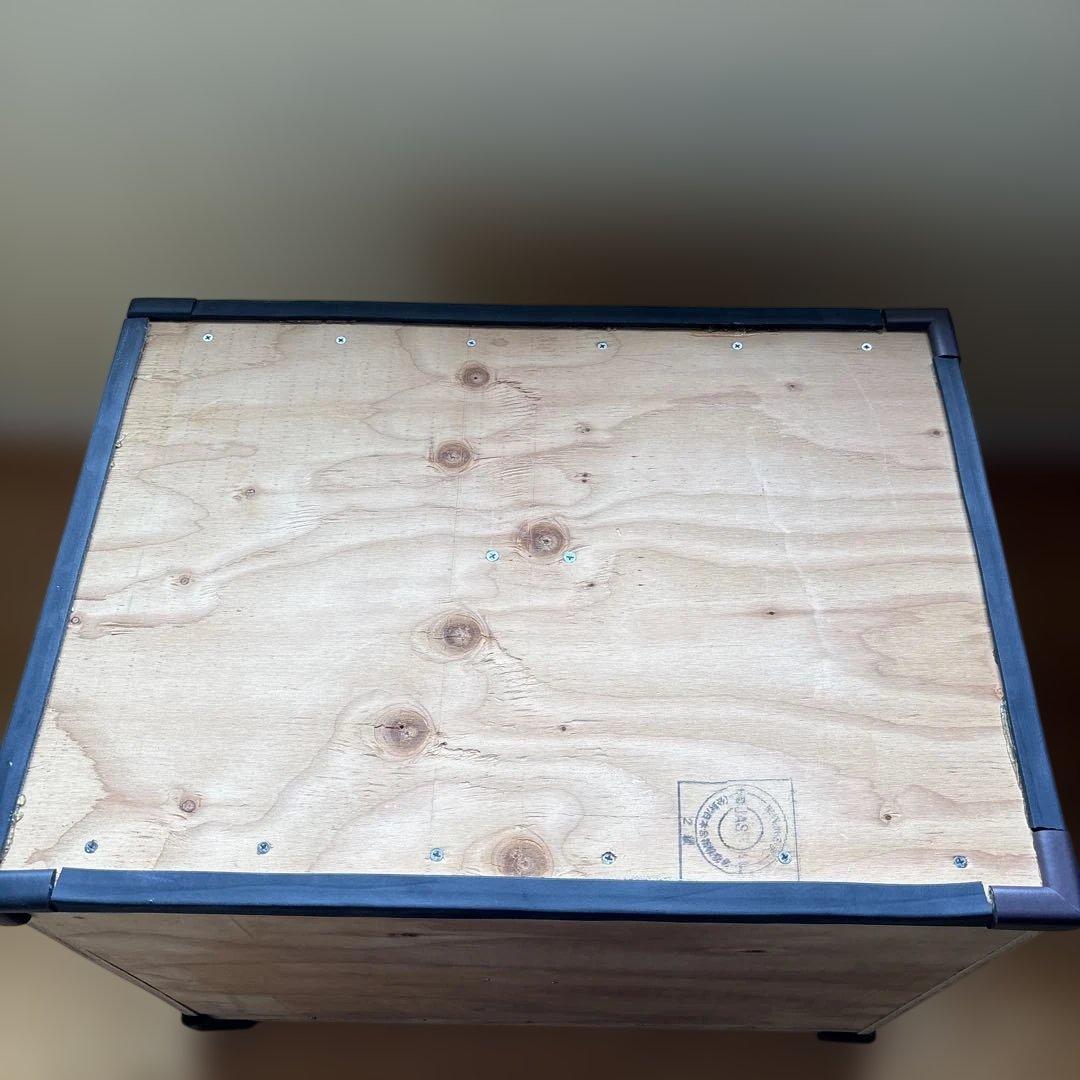 合板製収納ボックス（黒いエッジ付き）