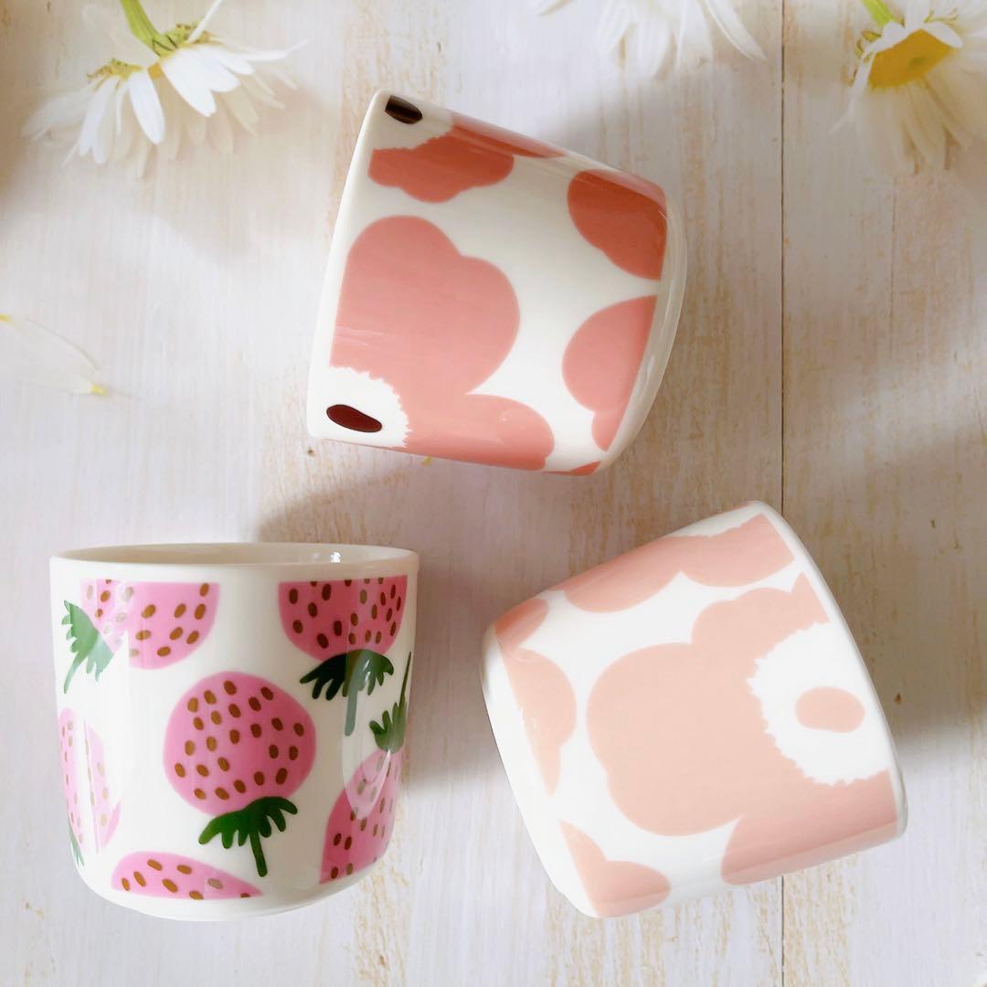 ♡マリメッコ ラテマグ プレート マンシッカ ウニッコ ピンク 日本限定