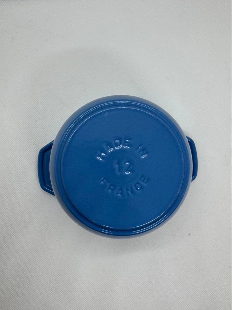 ストウブ 限定カラー サックスブルー ラ•ココットde gohan S - メルカリ