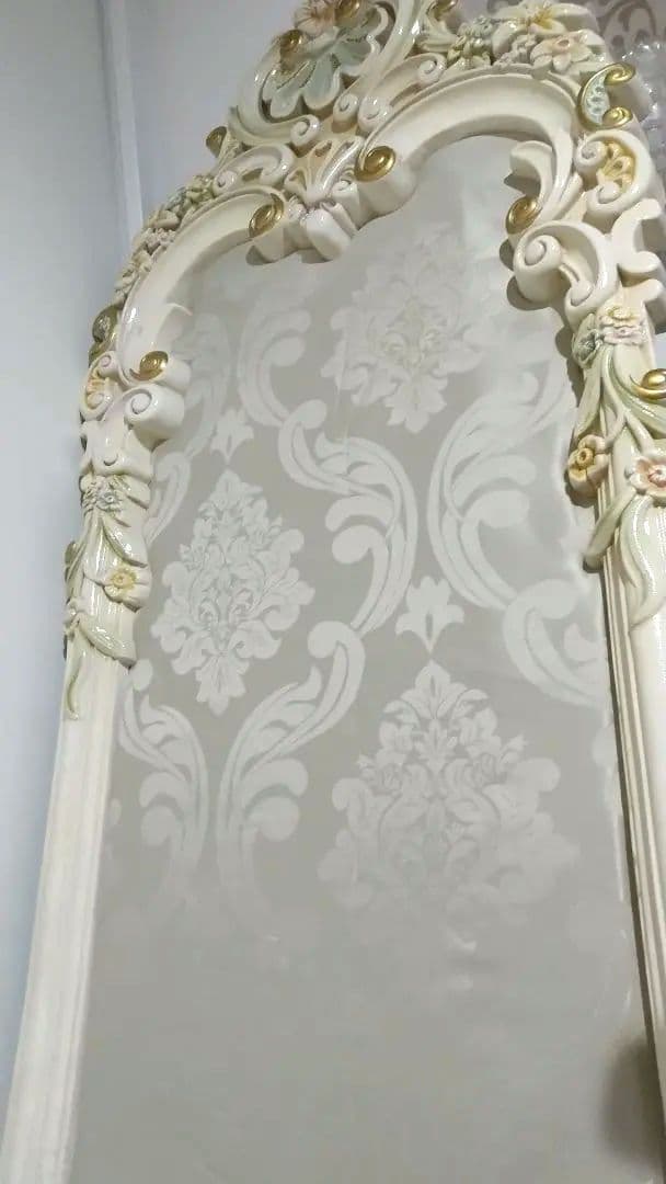 ロココ　豪華　イタリア　姫系　壁掛けミラーリメイク品