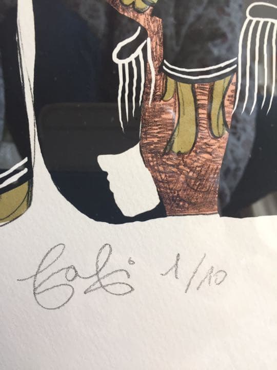 fafi サイン入り carmine volt 原画レプリカ - メルカリ