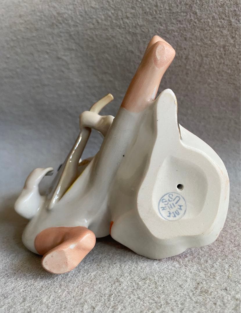 【ヴィンテージ】USSR・旧ソビエト製★陶器／民族舞踊人形