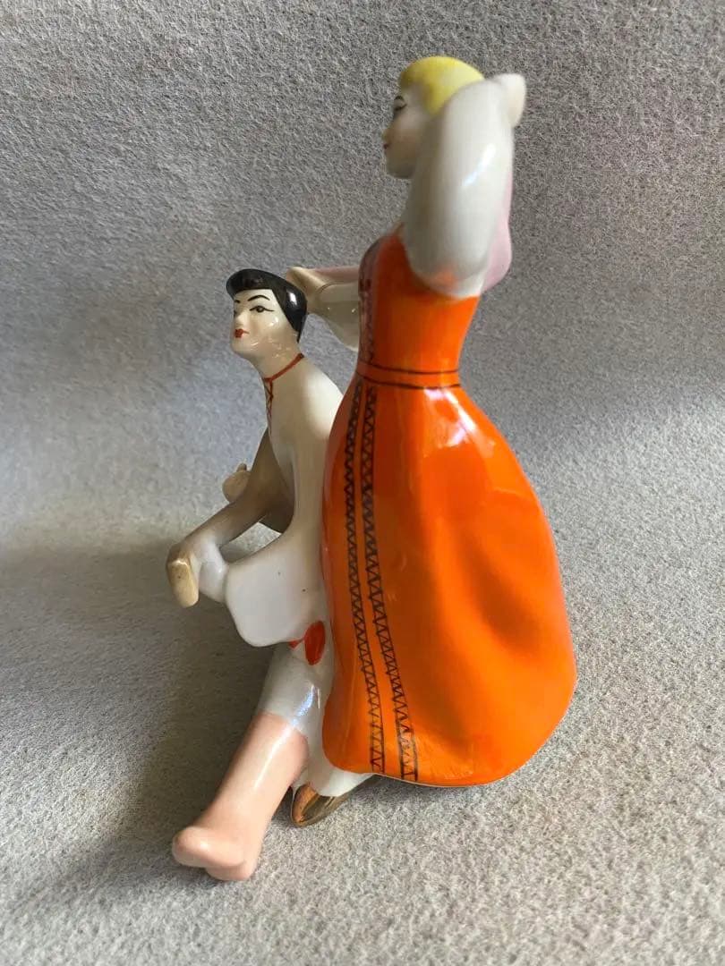 【ヴィンテージ】USSR・旧ソビエト製★陶器／民族舞踊人形