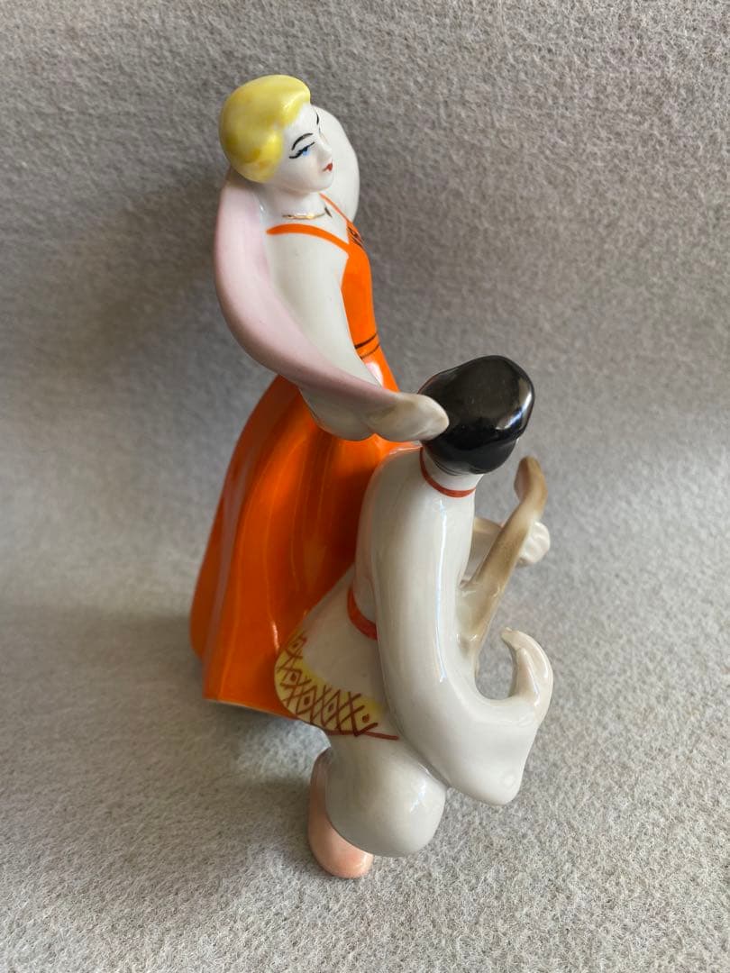 【ヴィンテージ】USSR・旧ソビエト製★陶器／民族舞踊人形