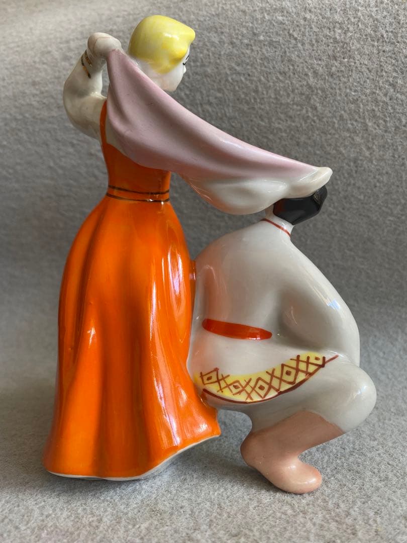 【ヴィンテージ】USSR・旧ソビエト製★陶器／民族舞踊人形