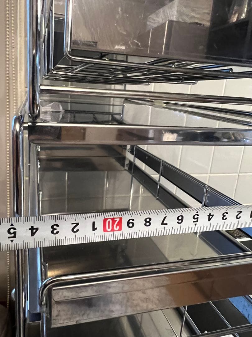 ディノス　ステンレス棚シンク下スライドラック 『3段』『2段式』 2個セット