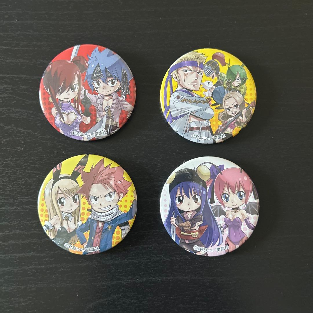 FAIRYTAIL 原画展 缶バッチ 4種セット - メルカリ