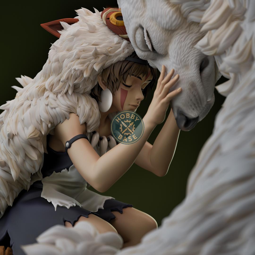 限定1点】1/8 ガレージキット ジオラマ 未組立 レジン もののけ姫風