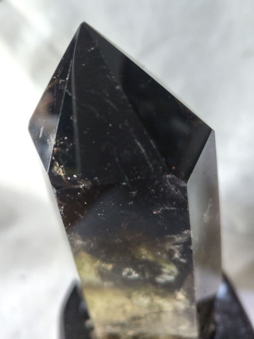 魔晶ゼウス スモーキーシトリン タワー｜台座付き 732g