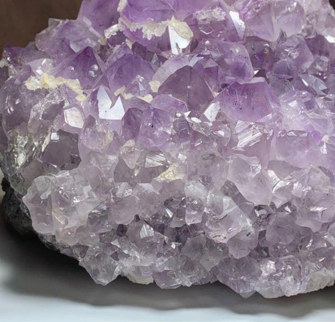 ブラジル産☆ラベンダーアメジスト原石クラスター