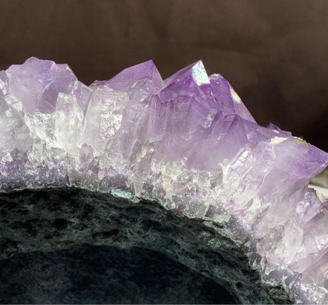 ブラジル産☆ラベンダーアメジスト原石クラスター