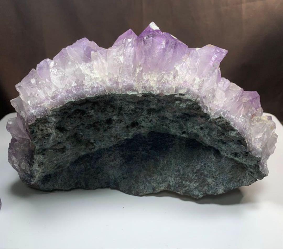 ブラジル産☆ラベンダーアメジスト原石クラスター