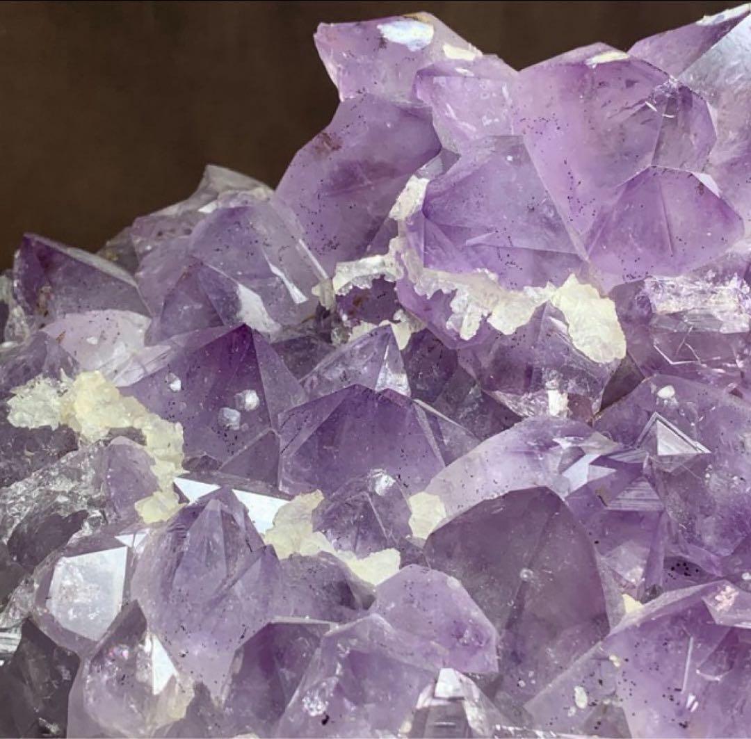 ブラジル産☆ラベンダーアメジスト原石クラスター