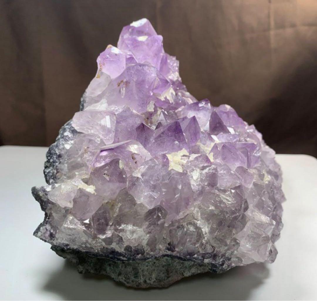 ブラジル産☆ラベンダーアメジスト原石クラスター