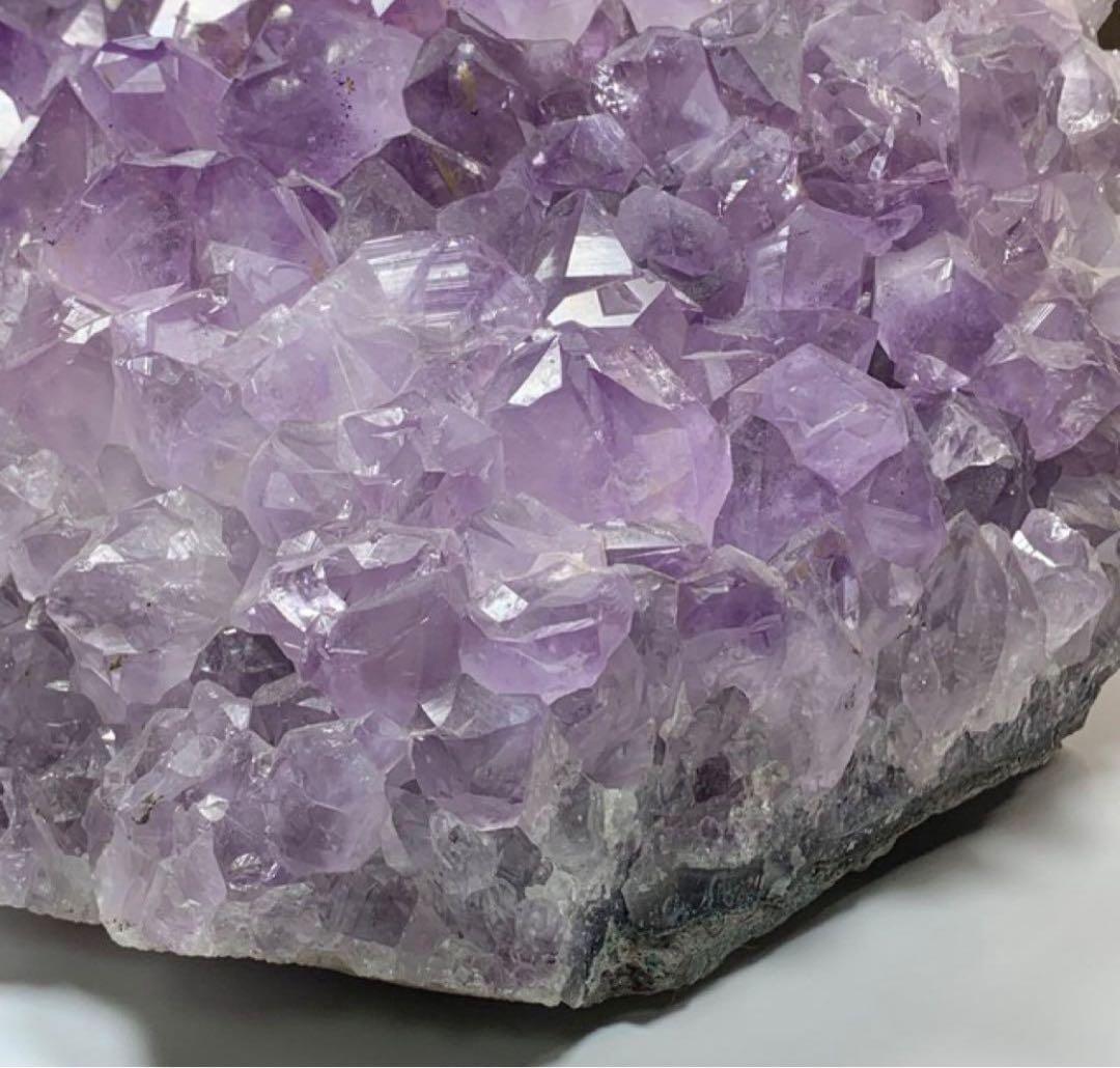 ブラジル産☆ラベンダーアメジスト原石クラスター