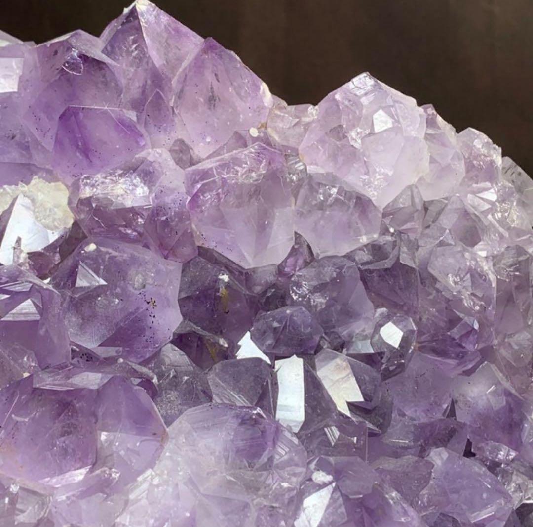 ブラジル産☆ラベンダーアメジスト原石クラスター