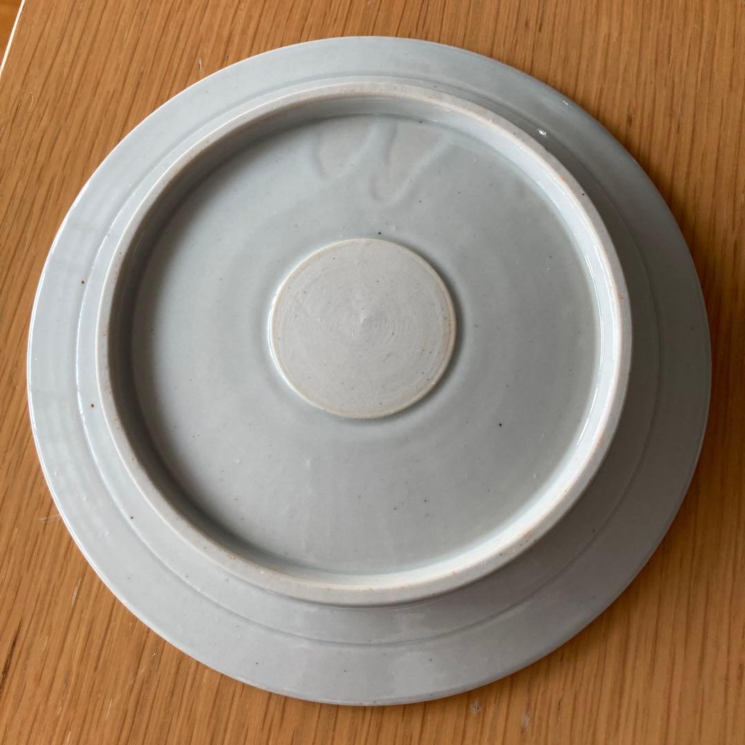 阿南維也さん　白磁鎬5.5寸皿　2枚セット