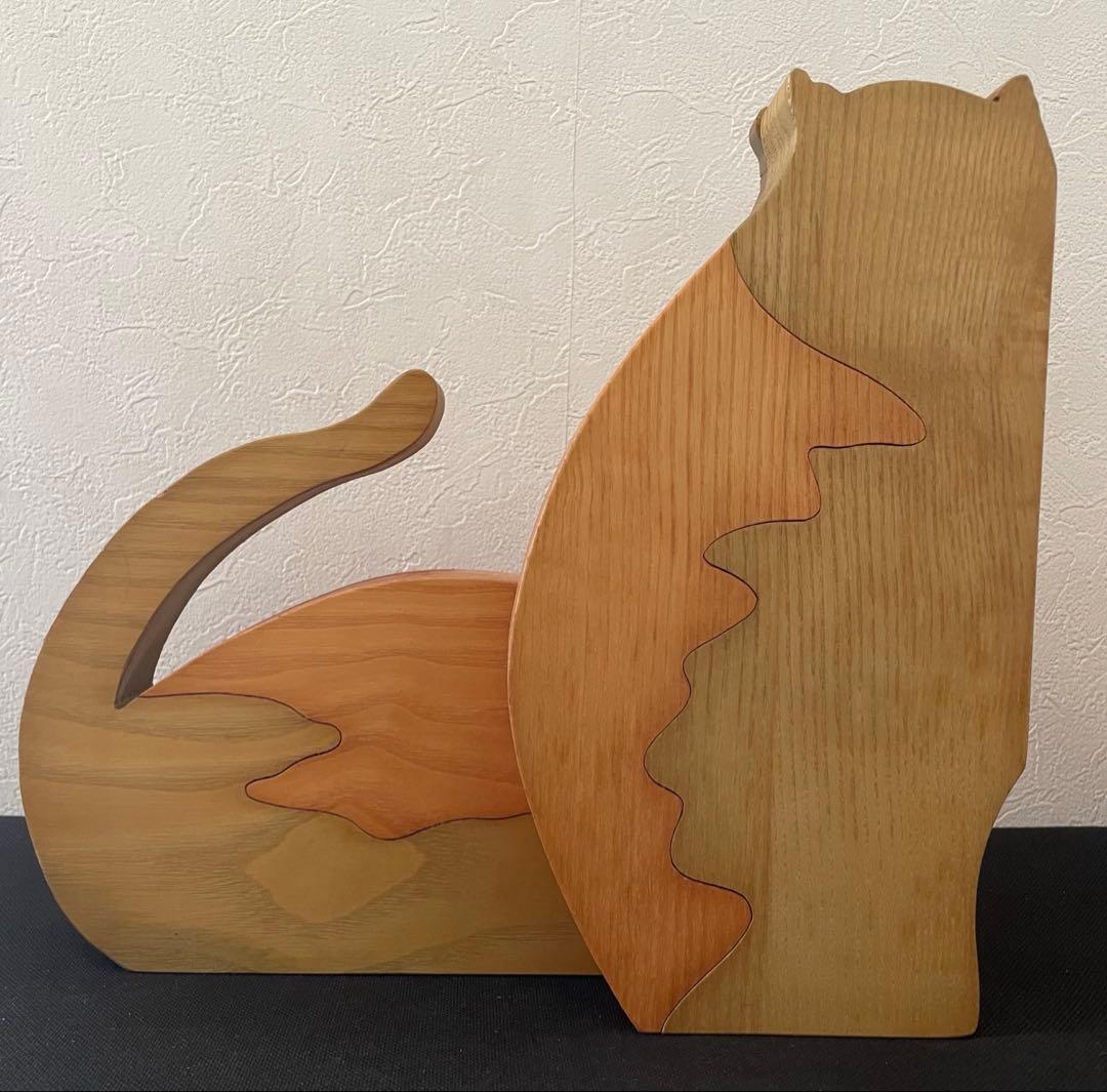 legnomagia レグノマジア 猫　組み木　置物　ヴィンテージ　イタリア製