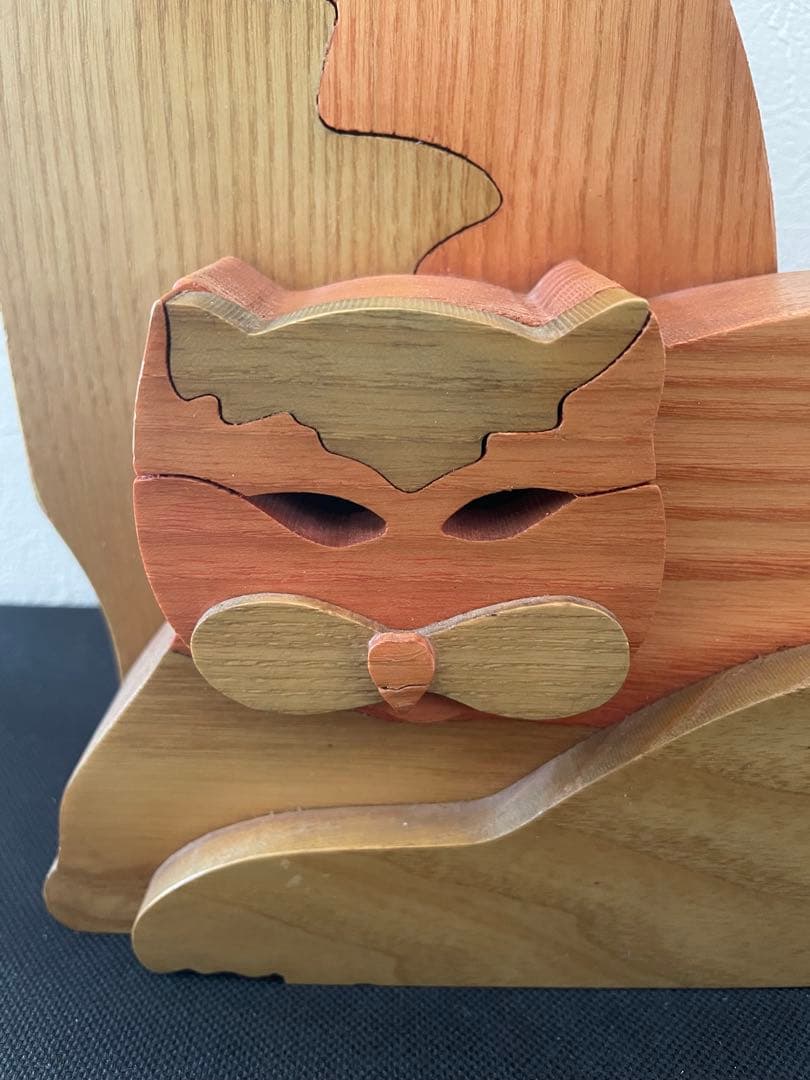 legnomagia レグノマジア 猫　組み木　置物　ヴィンテージ　イタリア製