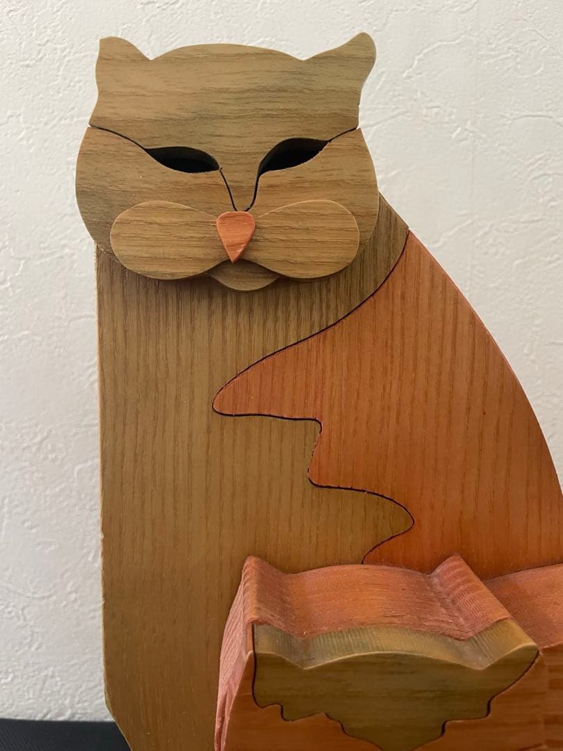 legnomagia レグノマジア 猫　組み木　置物　ヴィンテージ　イタリア製