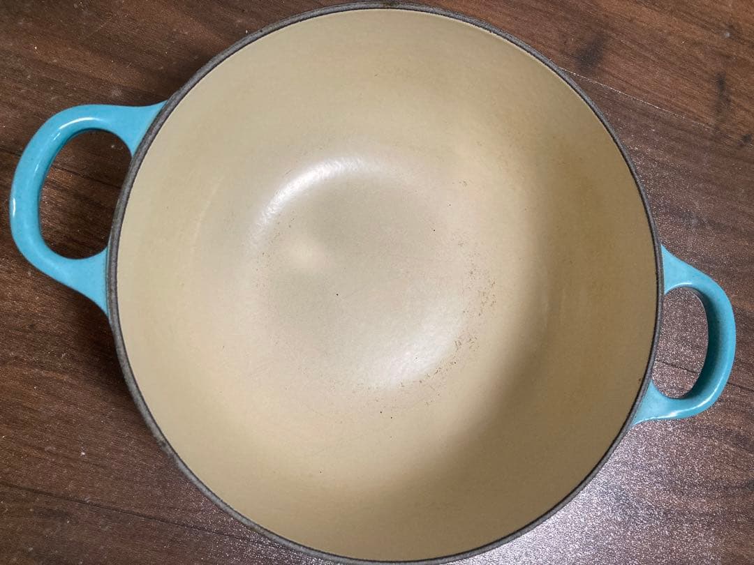 LE CREUSET 両手鍋 ターコイズ 22cm