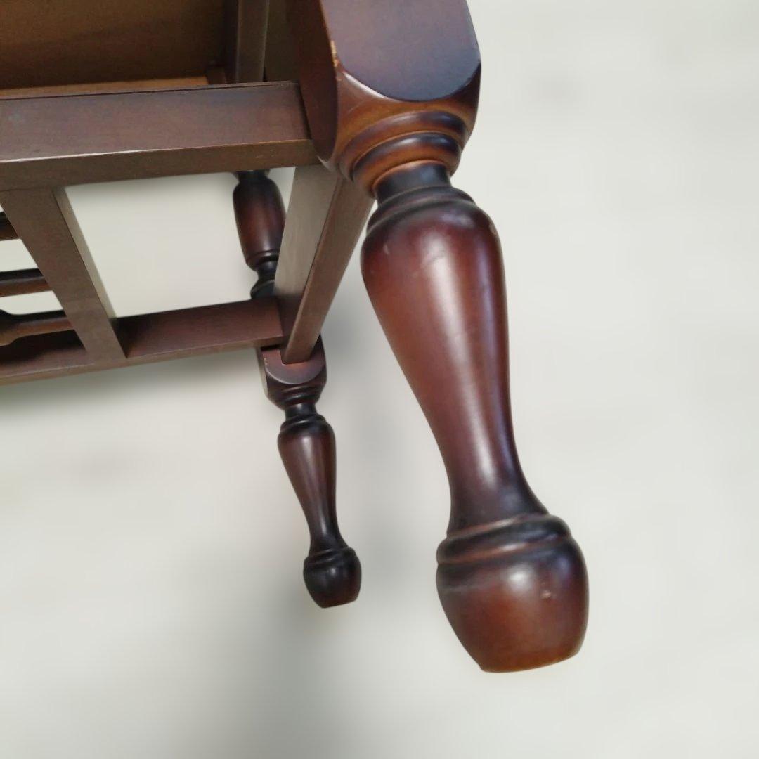 【引取歓迎】アンティーク オールド カリモク センターテーブル 大理石調 レトロ