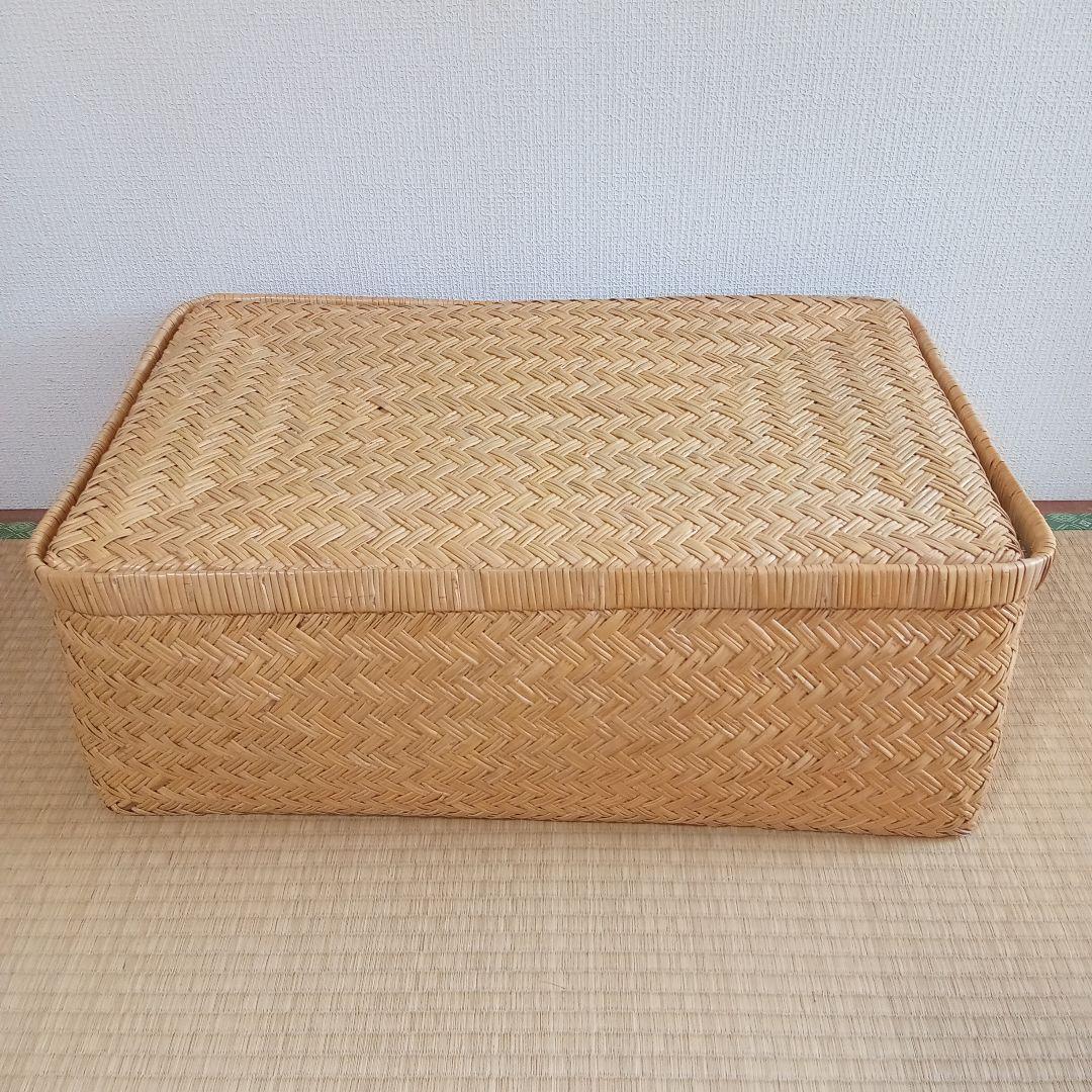 鳥越すず竹竹細工行李かご(大型67cm)